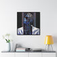 Chained Bluesy - Original Abstract Wall Art on Framed Gallery Wrap Canvas