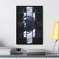 Right on Blue – Striking Modern Wall Art on Framed Gallery Wrapped Canvas