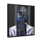 Chained Bluesy - Original Abstract Wall Art on Framed Gallery Wrap Canvas