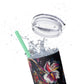 Greetings - Skinny Tumbler with Straw, 20oz