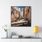 I Hadn't Seen That Before – Cosmic Canyon Modern Wall Art Print on Framed Gallery Wrap Canvas