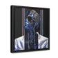 Chained Bluesy - Original Abstract Wall Art on Framed Gallery Wrap Canvas