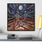 Ritual of the Red Orbs - Macabre Modern Art Print on Framed Gallery Wrap Canvas