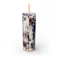 Floral - Skinny Tumbler with Straw, 20oz