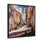 I Hadn't Seen That Before – Cosmic Canyon Modern Wall Art Print on Framed Gallery Wrap Canvas