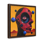 One Eye Forward – Modern Abstract Sci-Fi Wall Art Print on Framed Gallery Wrap Canvas