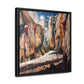 I Hadn't Seen That Before – Cosmic Canyon Modern Wall Art Print on Framed Gallery Wrap Canvas