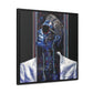 Chained Bluesy - Original Abstract Wall Art on Framed Gallery Wrap Canvas