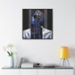 Chained Bluesy - Original Abstract Wall Art on Framed Gallery Wrap Canvas